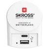Skross 1.302423, Vidinis, AC, 5 V, Baltas