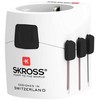 Skross Skross PRO Light Travel Adapteris – Universal – Baltas – 2 and 3 Pole Devices