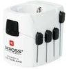 Skross PRO, Universalus, Universalus, C tipo (Europlug), E tipo (FR), F tipo, B tipo, G tipo (JK), I tipo (AU), J tipo (CH), L tipo (IT), N tipo (BR), 100–250, 7 A