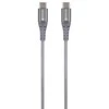 SKROSS USB Kabelis USB-C to USB-C 2.0, Braiding, 2,0m space pilkas
