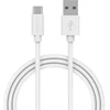SMARTLINE Įkrovimo kabelis USB-A/USB-C baltas 100 cm