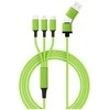 USB kabelis USB-A + USB-C - USB-C 1.2 m Žalias (SMRTER_HYDRA_ULT_GN)