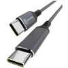 USB kabelis Smrter USB-C - USB-C 1 m juodas (SMRTER_SPEEDY100_M_AT)