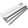 Solar Plus Kaltų rinkinys SDS-MAX 1 vnt. smailus kaltas 400 mm, 1 vnt. plokščias kaltas 400x25 mm, 1 vnt. platus kaltas 400x40 mm