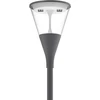 Solar Plus Noa Park 30W 4200lm 3000K DALI DB 703 (Antracitas) C5 Simetrinis KL.II IP65 IK09, su ø60mm jungė, 6 metrų kabelis