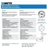 Solar Plus WATTS TERMOMETRAS TB-100, ½ x 50mm UŽPAKALINĖ JUNGTIS Ø100X50MM 0-120° 2 klasė. Tipas TB