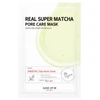 SOME BY MI Real Super Matcha Pore Care Mask - poras prižiūrinti lakštinė kaukė su matcha, 1 vnt.
