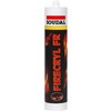 „SOUDAL Firecryl“ – tai ugniai atsparus akrilas, skirtas konstrukcinėms siūlėms sandarinti, baltas, 310 ml talpos. Jis plečiasi aukštesnėje nei 120 °C temperatūroje.