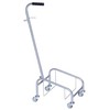 Kibiro vežimėlis, Tina Trolleys, 400x270x900 mm, sidabrinis, milteliniu būdu dažytas plienas, su rankena.
