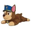 Spin Master Paw Patrol ginklo kepurė ir antkaklis pliušinis žaislas 20 cm - Chase
