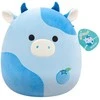 SQUISHMALLOWS Pliušinis žaislas - Mėlyna karvytė, 30 cm