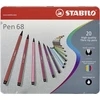 Stabilo - Pen 68 - Metalinė dėžutė iš 20 spalvų