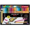 Stabilo rinkinys Cienkopis STABILO point 88 / Flamaster Pen 68 dėklas 36 vnt ARTY Creative Set 8868 / 36-1-20-6