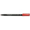 Staedtler 317-2, raudonas, apvalus antgalis, juodas, raudonas, polipropilenas (PP), vidutinio storio, 1 mm