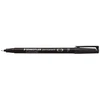 Staedtler 318-9, juodas, apvalus antgalis, juodas, polipropilenas (PP), plonas, 0,6 mm