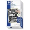 STAEDTLER Chalk marker "Lumocolor 344", baltas, 2,4 mm, tapered tip 344-0
