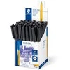 STAEDTLER tušinukas Stick F, 50 vnt., juodos spalvos