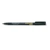 Staedtler Lumocolor 319, Juoda, Šepetėlis/Smulkus galiukas, Juoda, Polipropilenas (PP), Ploni/Itin ploni, 0,4 mm