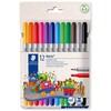 Staedtler STAEDTLER Noris Club Fasermaler mit Doppelspitze 12-er Pack retail
