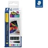 STAEDTLER 317C6 - Permanent-Universalstift M Set 6 Farben