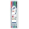 Staedtler triplus fineliner 334, Įvairių spalvų, Pilka, Polipropilenas (PP), 0,3 mm, 10 vnt.