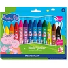 Staedtlerpeppa Pig Staedtler Peppa Pig vaškinės kreidelės – 12 vnt. įvairių spalvų (224 C12 L1)