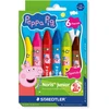 Staedtler Kredki woskowe NJ Peppa 6 vnt Dėklas (224 C6 L1)