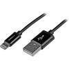 USB kabelis StarTech USB-A - Žaibas 1 m Juodas (USBLT1MB)