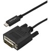 USB kabelis StarTech USB-C - DVI-D 3 m Juodas (CDP2DVI3MBNL)