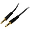 StarTech.com 15 pėdų plonas 3,5 mm stereo garso kabelis - M/M, 3,5 mm, kištukas, 3,5 mm, kištukas, 4,6 m, juodas