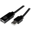 USB laidas Startech USB2AAEXT25M Juoda