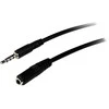 Kabelis StarTech Jack 3.5mm - Jack 3.5mm 2m juoda (MUHMF2M)