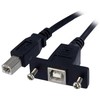 Kabelis USB StarTech USB-B - 0.9 m Juodas (USBPNLBFBM3)