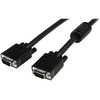 StarTech.com 5 m bendraašis didelės raiškos monitoriaus VGA vaizdo kabelis - HD15 į HD15 M/M, 5 m, VGA (D-Sub), VGA (D-Sub), kištukas, kištukas, juodas