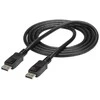 StarTech.com 50 cm (1 pėdos) „DisplayPort 1.2“ kabelis – 4K x 2K „Ultra HD VESA“ sertifikuotas „DisplayPort“ kabelis – trumpas DP į DP kabelis monitoriui – plonas DP vaizdo / ekrano laidas – fiksuojamos DP jungtys, 0,5 m, „DisplayPort“, „DisplayPort“, kištukas, kištukas, 3840 x 2400 pikselių