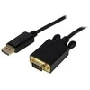 Kabelis StarTech D- Sub (VGA) 1.8m Juodas (DP2VGAMM6B)