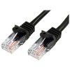 StarTech.com 45PAT2MBK tinklo kabelis 2 m Cat5e U/UTP (UTP) Juoda