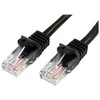 StarTech.com 45PAT2MBK tinklo kabelis 2 m Cat5e U/UTP (UTP) Juoda