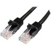 StarTech RJ- 45 / RJ- 45 kt.5E U / UTP Juodas 5m (45PAT5MBK)