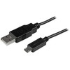 USB kabelis StarTech USB-A - mikroUSB 0, 5 m juodasis (USBUB50CMBK)
