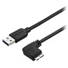 USB kabelis StarTech USB-A - mikro B 2 m Juodas (USB3AU2MRS)