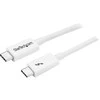 USB kabelis StarTech USB-C – USB-C 2 m baltas (TBLT3MM2MW)