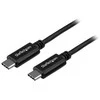 USB laidas StarTech USB-C – USB-C 1 m juodas (USB2CC1M)