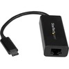 StarTech.com ??USB-C į gigabito eterneto adapteris – juodas?, Laidinis, USB, eternetas, 5000 Mbit/s, juodas