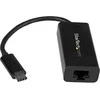 StarTech.com ??USB-C į gigabito eterneto adapteris – juodas?, Laidinis, USB, eternetas, 5000 Mbit/s, juodas