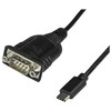 USB kabelis StarTech USB-C - DB-9 0, 4 m juodasis (ICUSB232C)