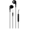 E130 pusiau į ausis įdedamos ausinės STREETZ , atsiliepimo mygtukas, 3,5 mm, mikrofonas, juodos / E130-BLK / 6612038