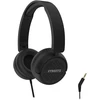H110 ausinės STREETZ, sulankstomos, su garso reguliavimu, 3,5 mm, juodos / H110-BLK / 6612119
