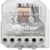 „Finder“ skydelyje montuojama užsklendžiama galios relė, 12 V AC ritė, 10 A perjungimo srovė, SPST-NO