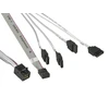 Super Micro Computer SuperMicro SFF 8643 - SATA x4, 0.55m, Sidabrinė (CBL-SAST-0631)